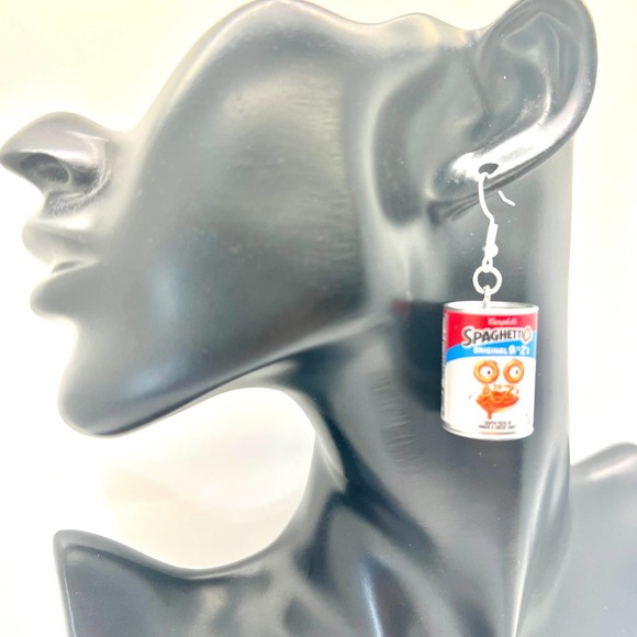 Spaghetti O’s Earrings - Mini Brands 5 Earrings - Food Earrings - Soup Earrings - Picture 9 of 10
